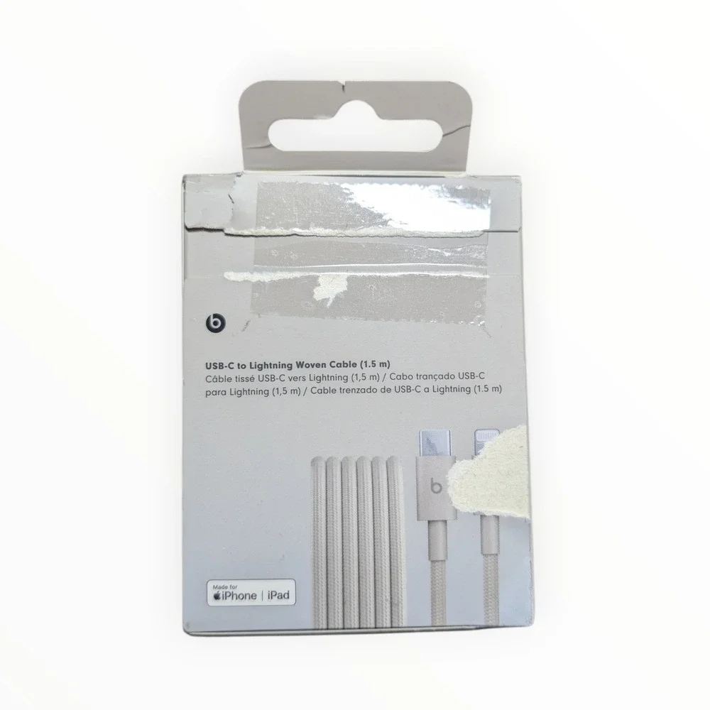 D7-O Beats USB-C To Lighting Cable‎ 1.5m Fast Charge Woven - Stone